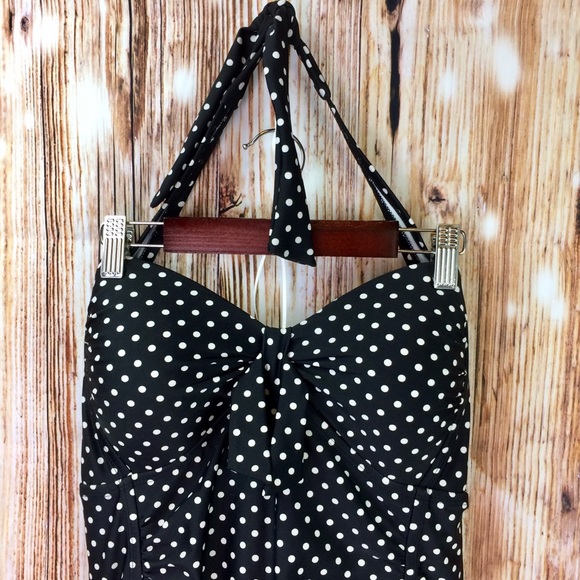 MERONA POLKA DOT RETRO STYLE ONE PIECE SWIMSUIT - Picture 6 of 14